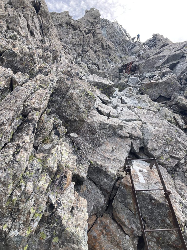 槍ヶ岳登山2日目8