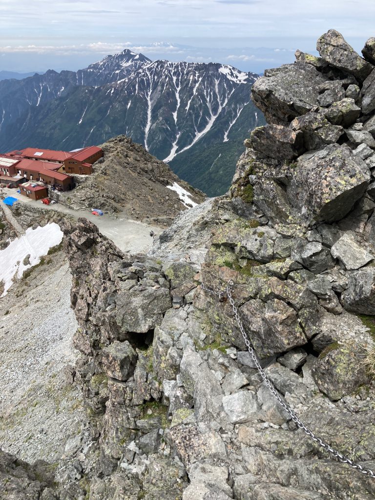 槍ヶ岳登山2日目10