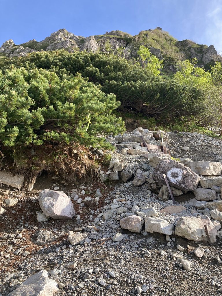 槍ヶ岳登山2日目4