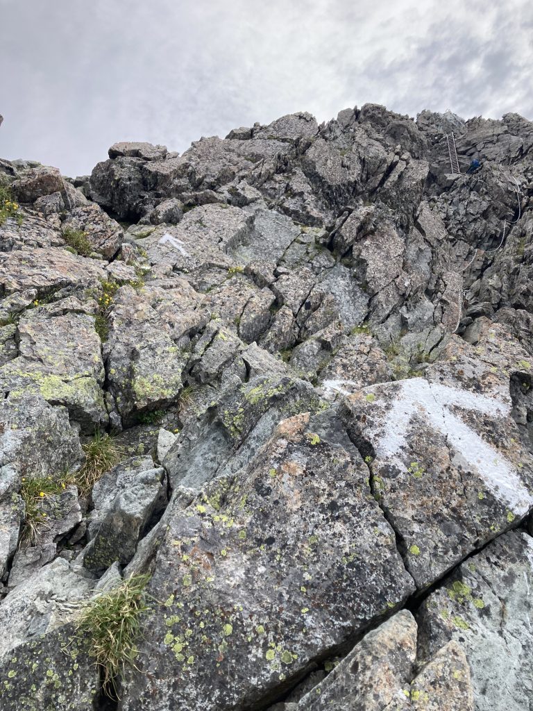槍ヶ岳登山2日目7