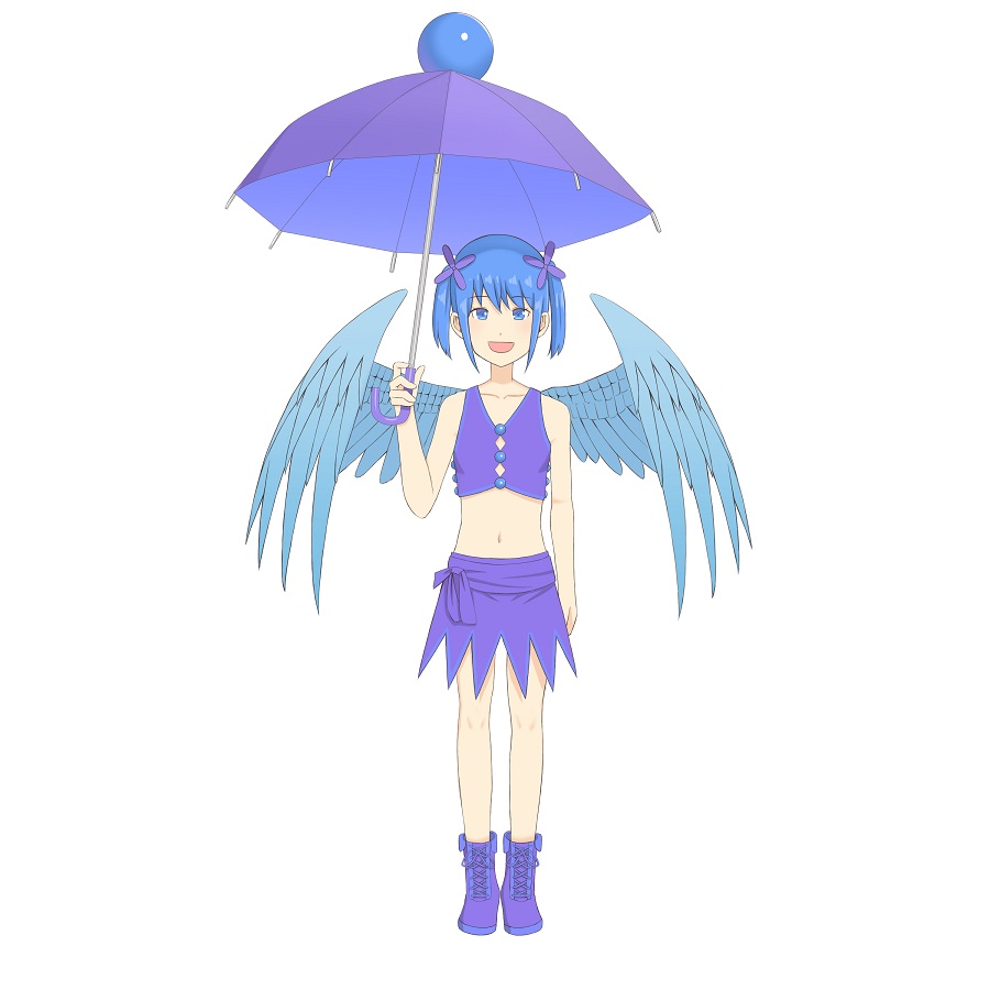 オゾン擬人化キャラクターのオゾンちゃん