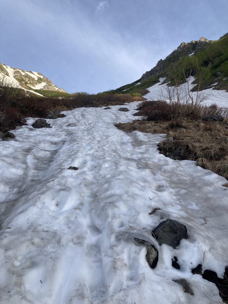 槍ヶ岳登山2日目3